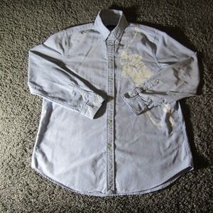 Ralph Lauren Shirt Mens XL Oxford OCBD Big Pony Relaxed Designer Formal Dress